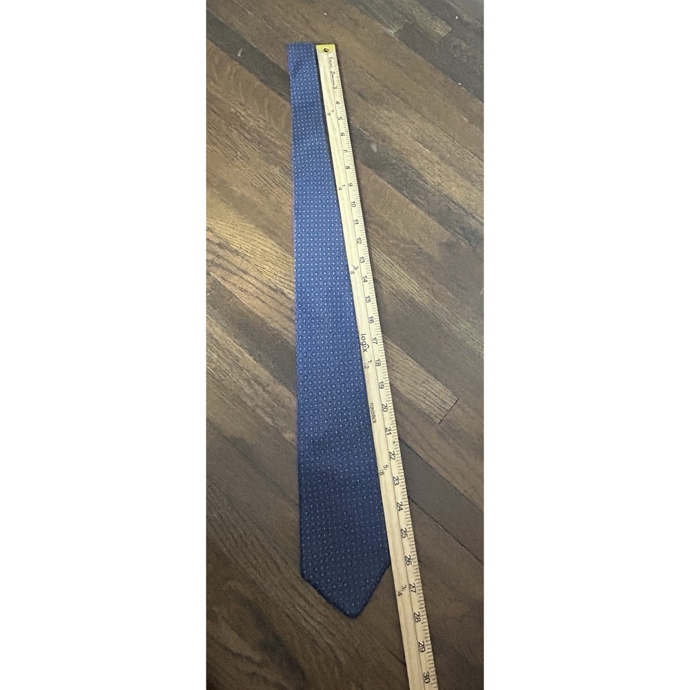 Givenchy Monsieur Blue Red Geometric Silk Necktie